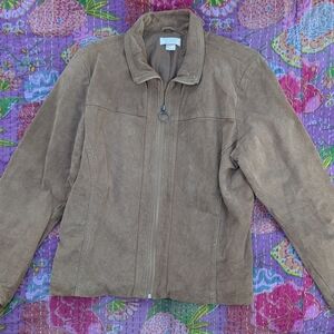 Brown Suede Women's Jacket